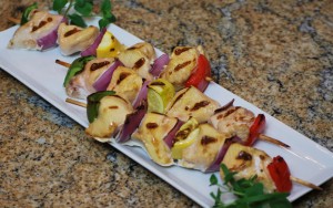 My Mom's Favorite Chicken & Veggie Kabobs