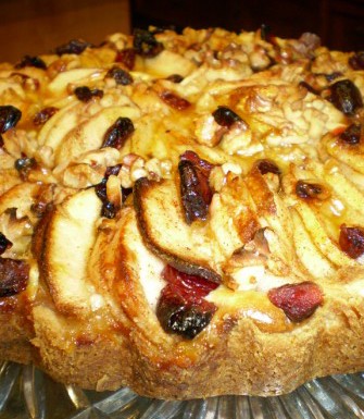 Apple Cranberry & Walnut Tart