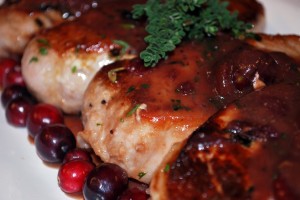 Cranberry Mustard Pork Chops