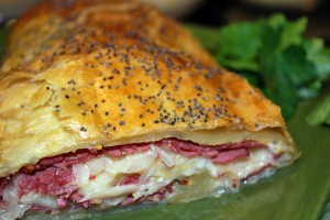 Rolled Reuben Sandwich