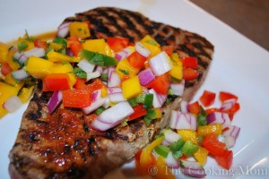 Cajun Tuna Steaks with Mango Salsa