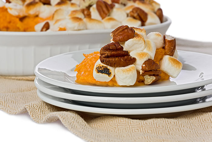 Sweet Potato Casserole with Marshmallow Topping