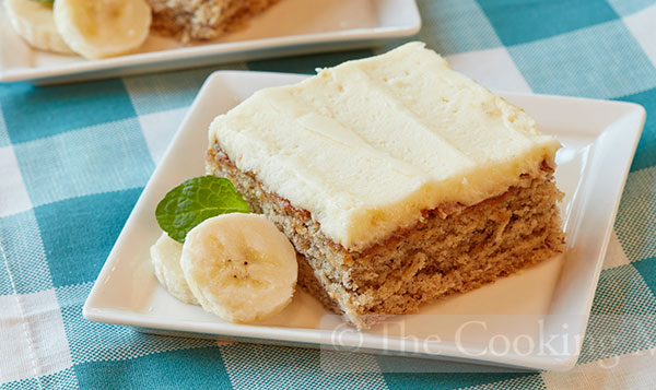 Banana Bars with Cream Cheese Frosting