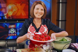 Fun with Strawberries on TV in Cleveland!