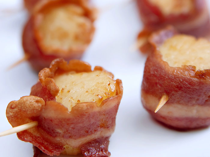 Maple Bacon Wrapped Scallops