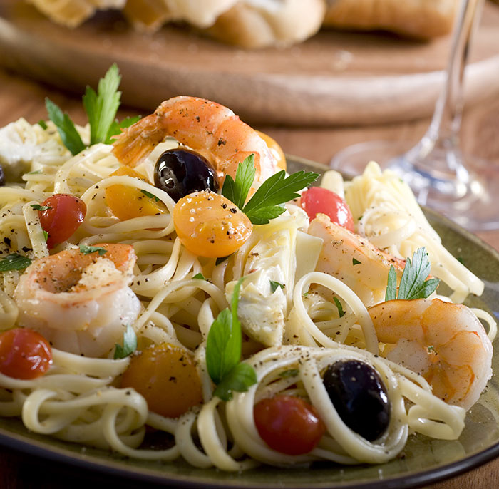 Greek Shrimp and Pasta