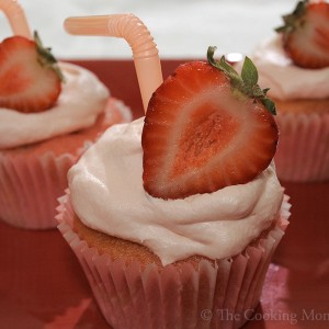 Strawberry Soda Cupcakes