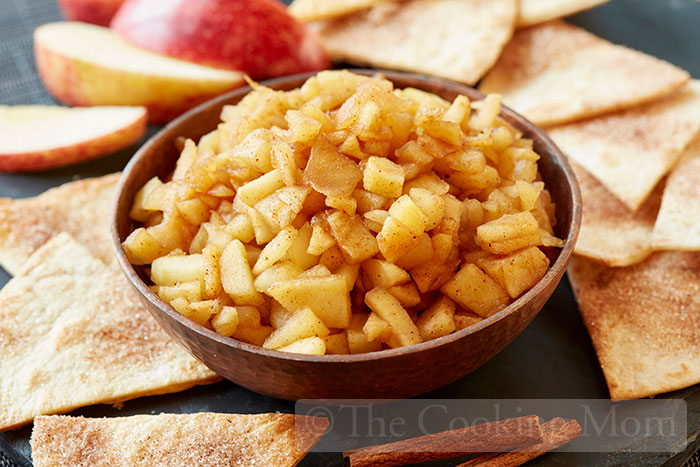 Apple Pie Dip with Cinnamon Chips