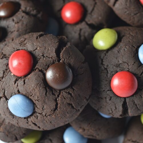Chocolate M & M Cookies