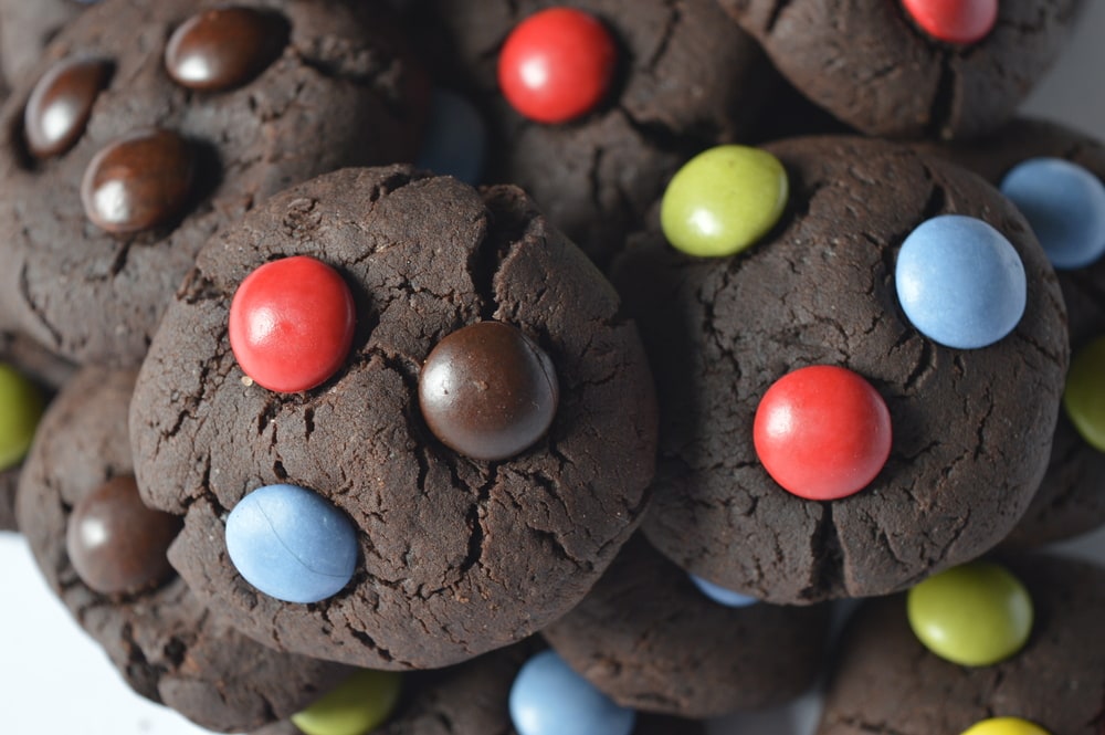 Chocolate M & M Cookies