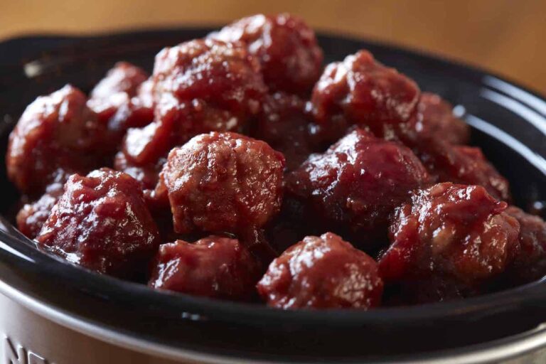Party Meatballs in the Slow Cooker